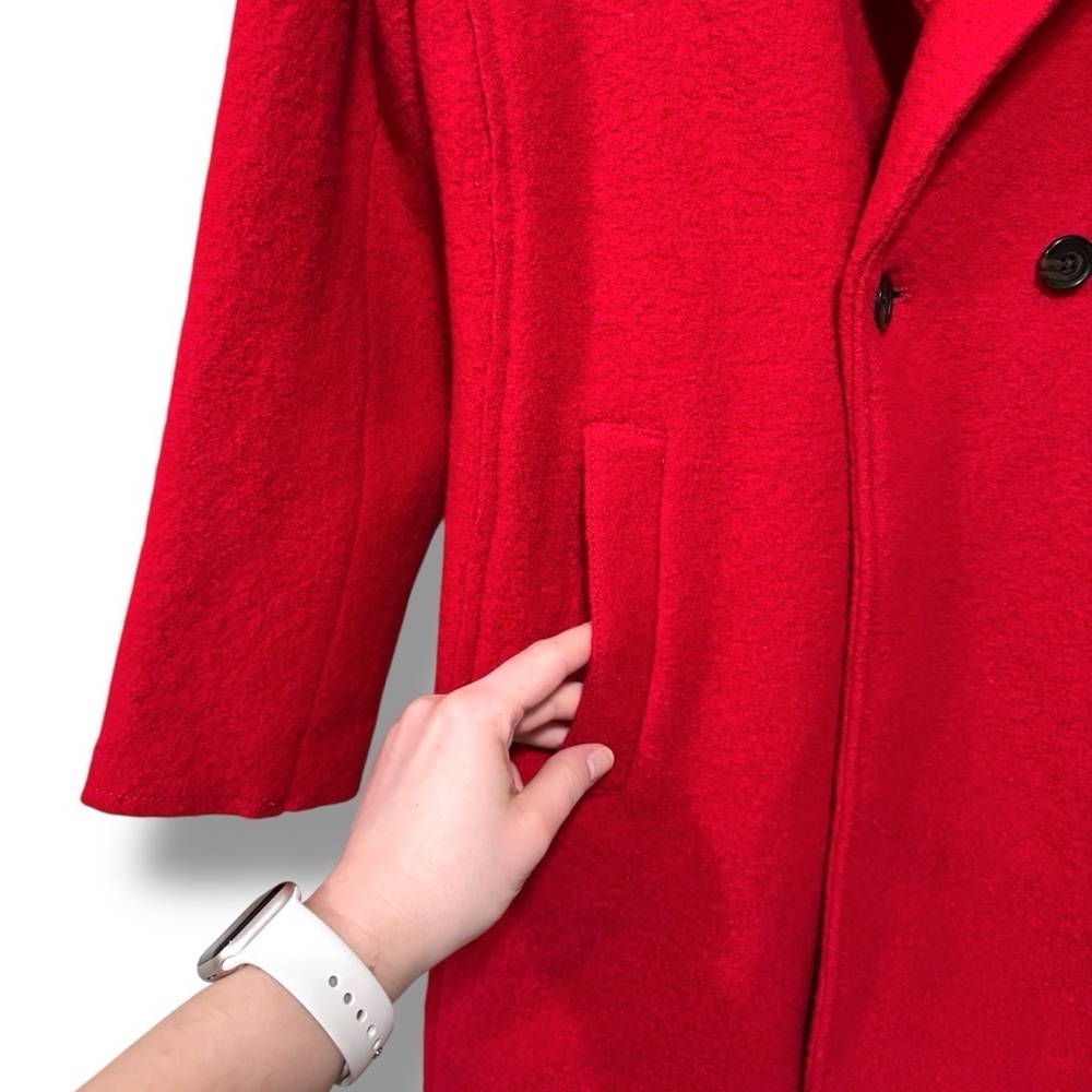 J. Crew Daphne 100% Boiled Wool Top Coat Size 6 Petite - Picture 7 of 10